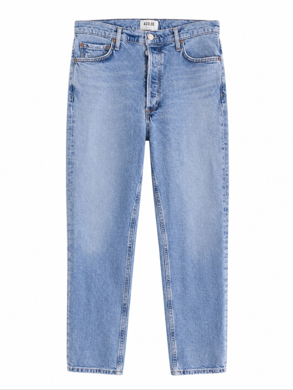 AGOLDE Women's Light Wash High Rise Straight Leg Jeans Size 29 - Picture 4 of 6